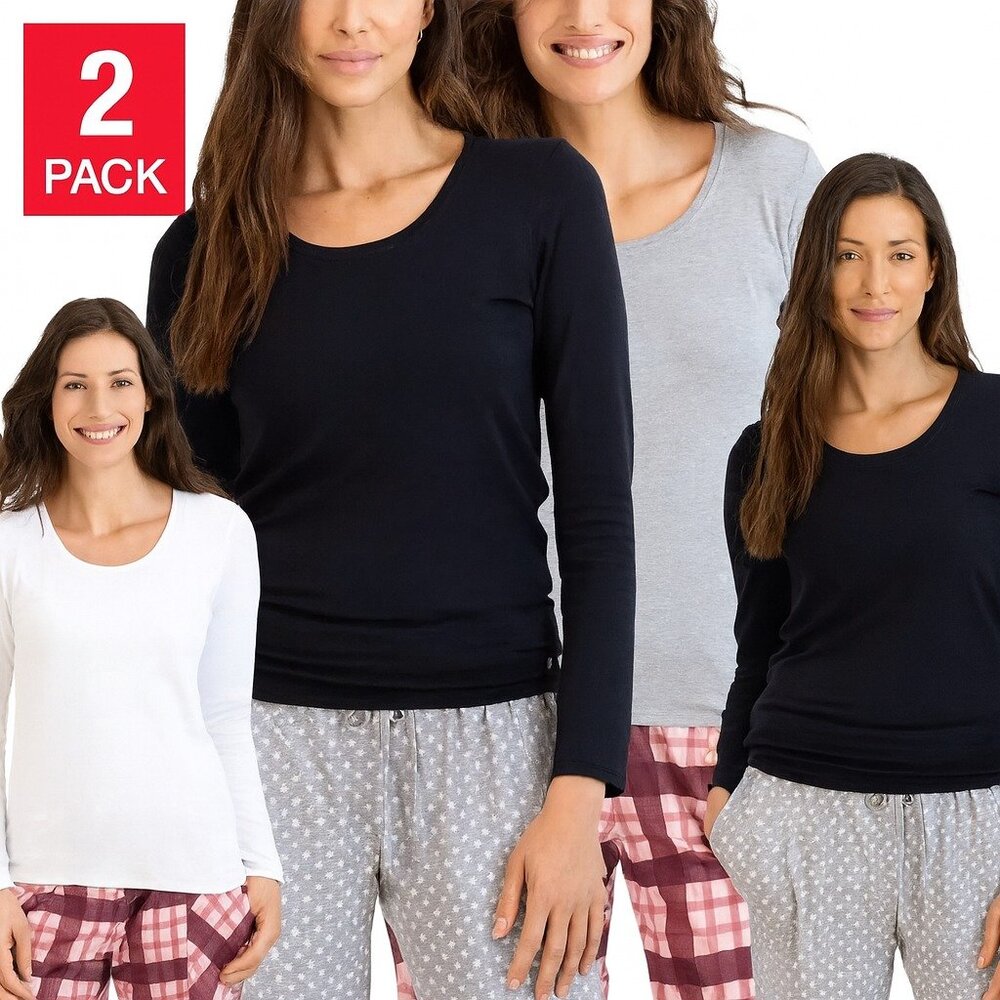 Lucky Brand Ladies’ Long Sleeve Lounge Crew 2-Pack: S, M, L, XL, New with Tags